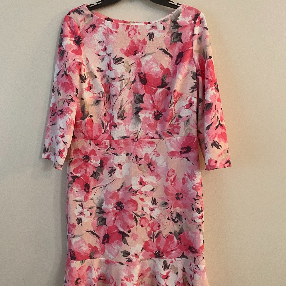 Gorgeous Pink Floral Nine West Dress Size 12